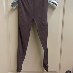 Cropped leggings with jeweled detail on legs